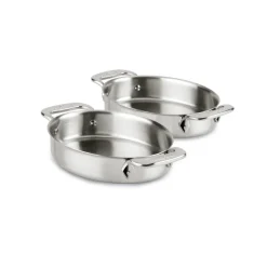 All-Clad 2-Piece Stainless Steel Mini Oval Baker Set I