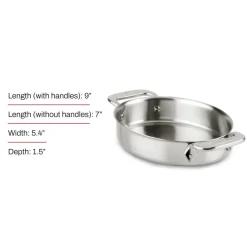 All-Clad 2-Piece Stainless Steel Mini Oval Baker Set I