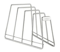 All-Clad Pot and Pan Organizer | 4-Slot Stainless Steel Organizer |