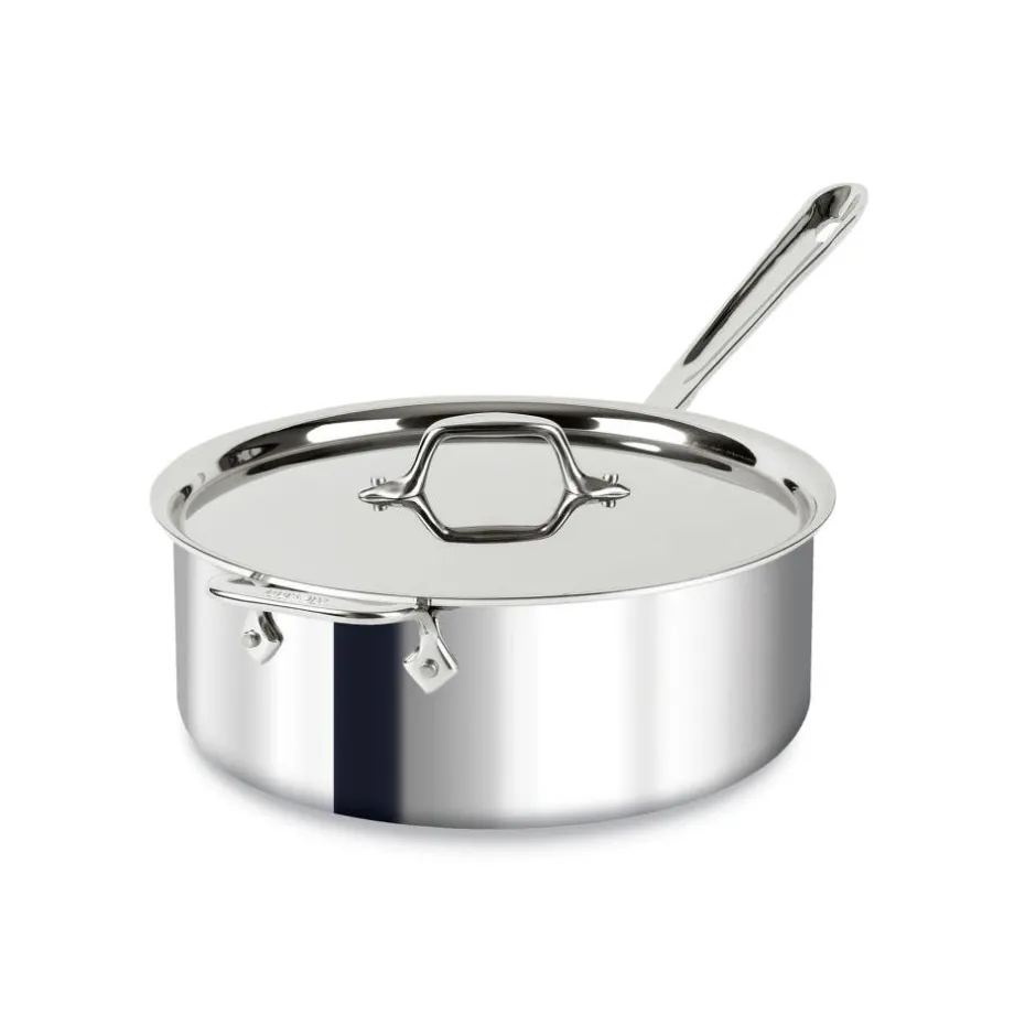 All-Clad 6-Quart D3 Stainless Steel Deep Saute Pan I