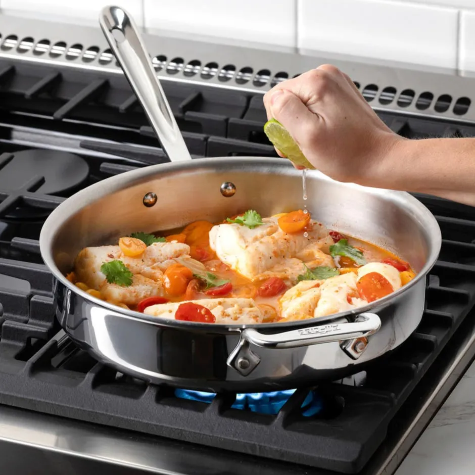 All-Clad 6-Quart D3 Stainless Steel Saute Pan I