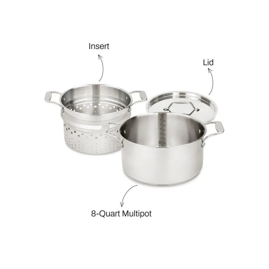 All-Clad 8-Quart Multipot with Insert / Cook More, Strain Less