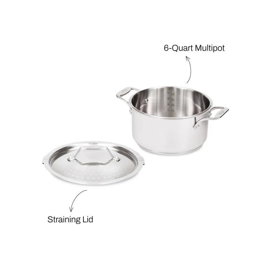 All-Clad 6-Quart Multipot with Straining Lid / Effortless Cooking by