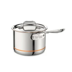 All-Clad 2-Quart Sauce Pan, With Lid, Copper Core Pan I