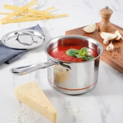 All-Clad 2-Quart Sauce Pan, With Lid, Copper Core Pan I