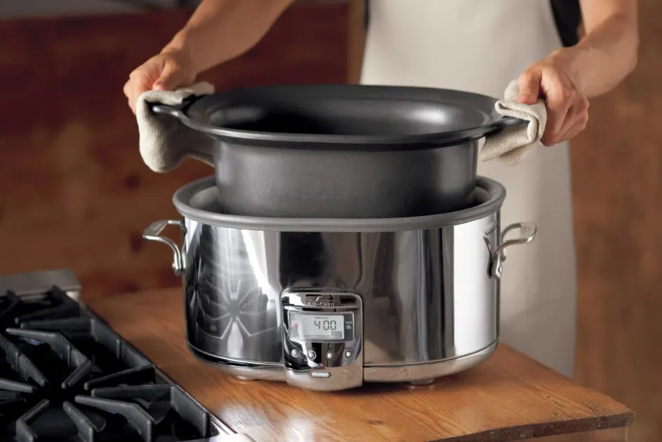 All-Clad 7 Quart Slow Cooker, Stainless Steel Slow Cooker |