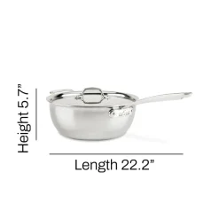 All-Clad 5.5 Quart Stainless Steel Ragù Pan with Lid |