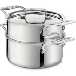 All-Clad 3-Quart Steamer Set / D5 Polished Stainless Cooking Essential