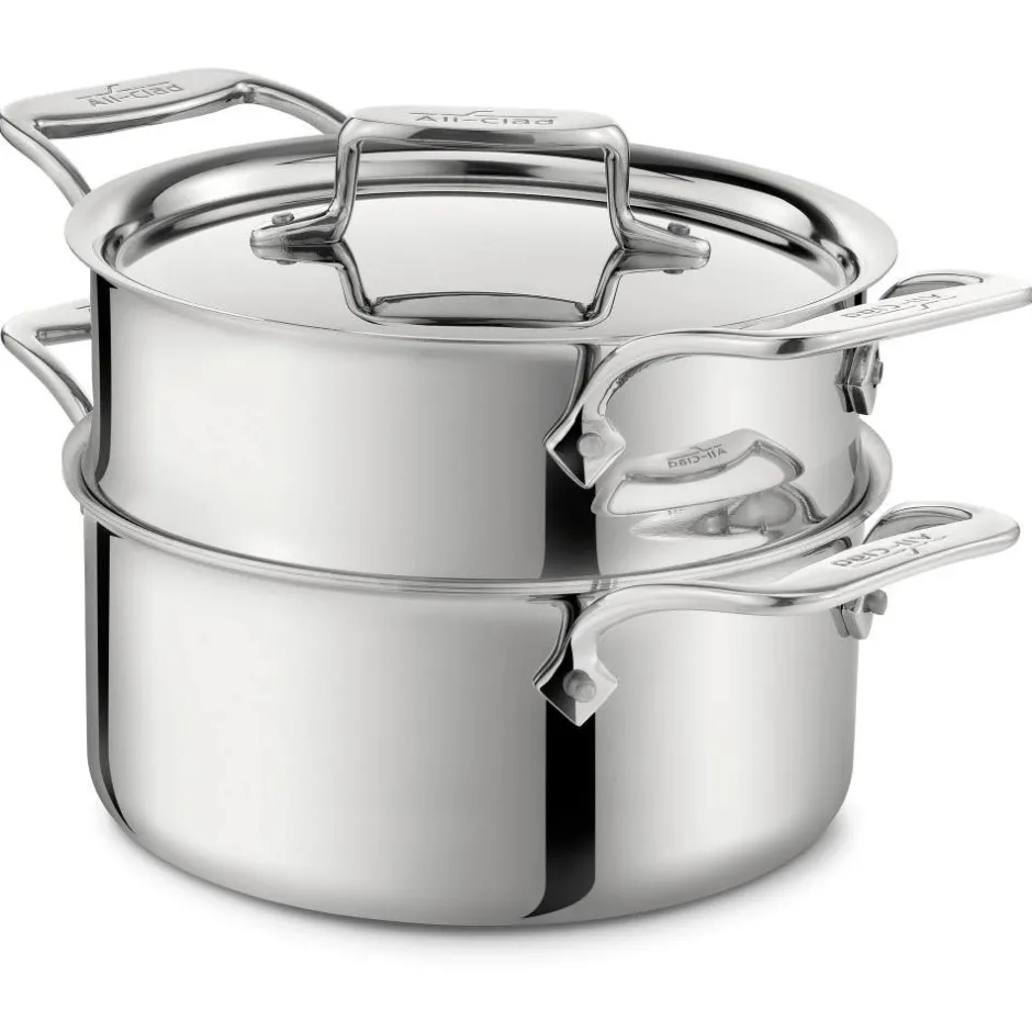 All-Clad 3-Quart Steamer Set / D5 Polished Stainless Cooking Essential