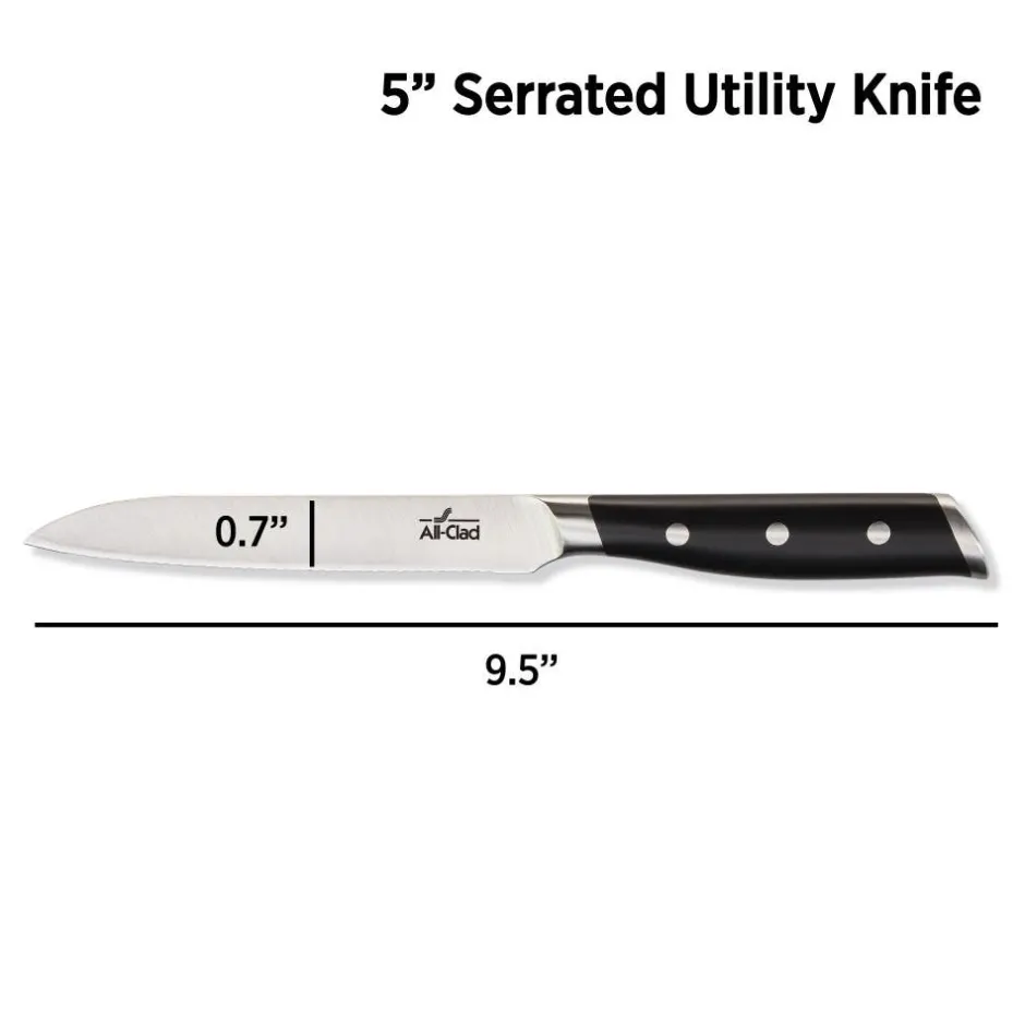 All-Clad Serrated Utility Knife | Tomatoes, Fruits & Vegetables |