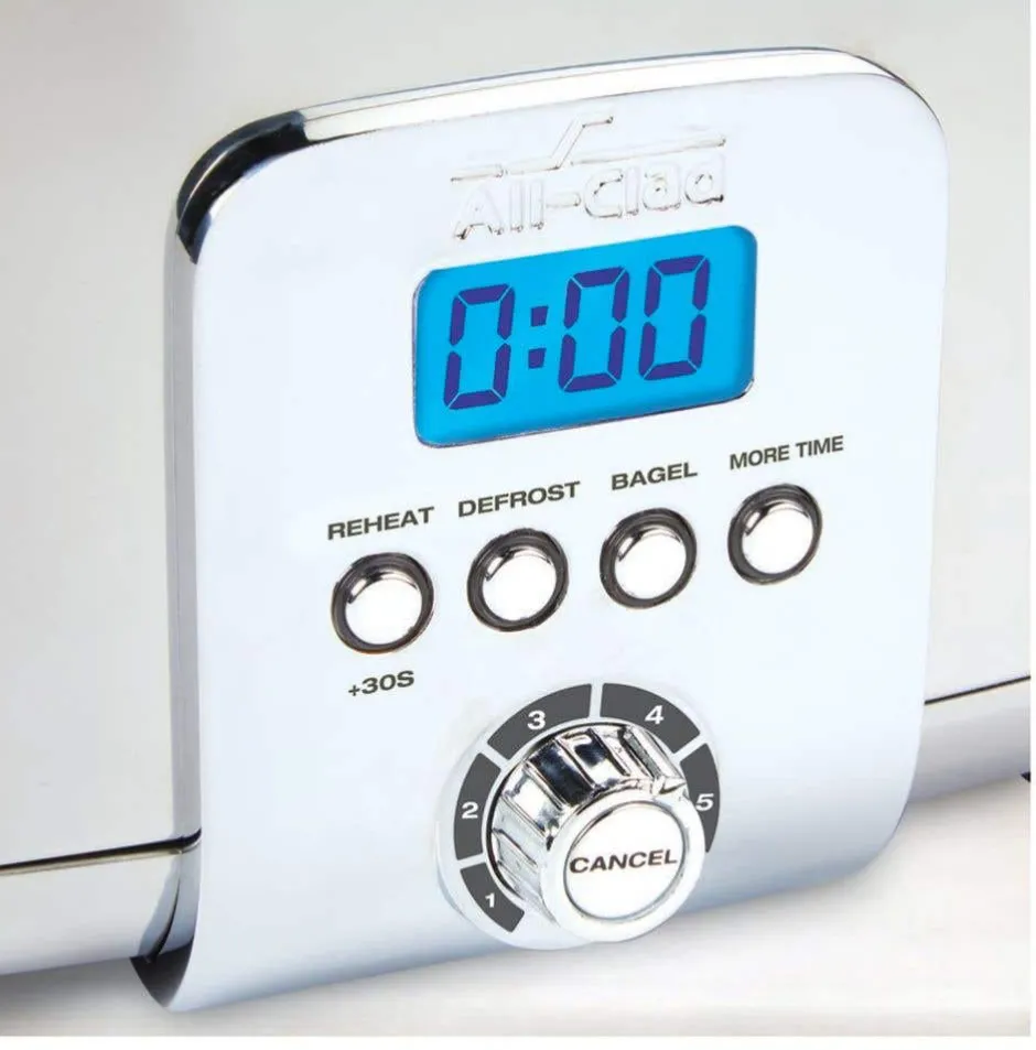 All-Clad 2 Slice Toaster, Stainless Steel, Digital |