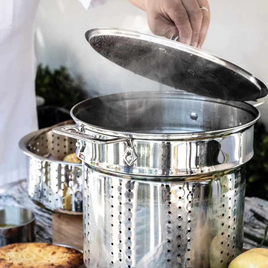 All-Clad Stainless Steel Multi-Pot With Steamer Insert, 12 Qt |