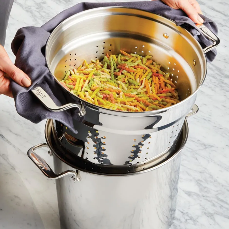 All-Clad Stainless Steel Multi-Pot With Steamer Insert, 12 Qt |