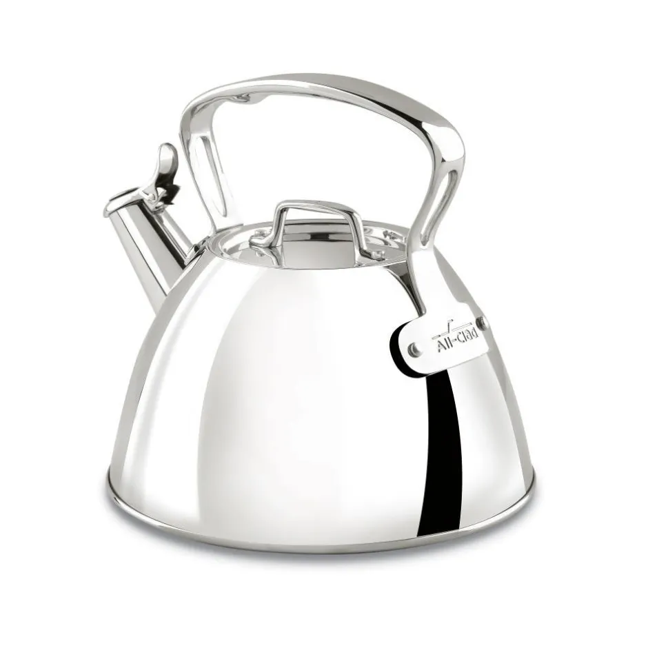 All-Clad Stovetop Tea Kettle, 2 Qt Stainless Steel Tea Kettle |