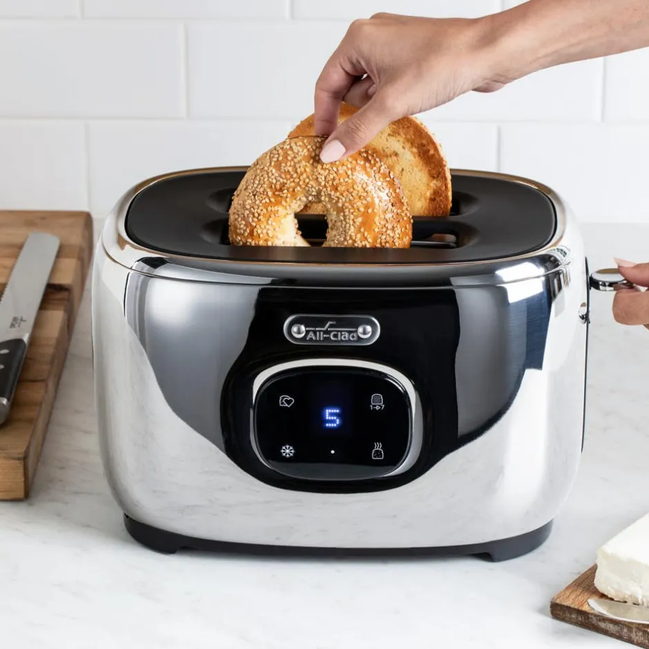 All-Clad Touchscreen 2 Slice Toaster; Stainless Steel; 7 Browning Levels